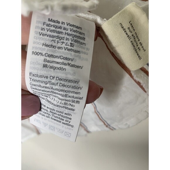 MADEWELL Womens Size XXS Smocked Neck Swiss Dot Blouse AJ995 Lightweight… - Picture 6 of 6